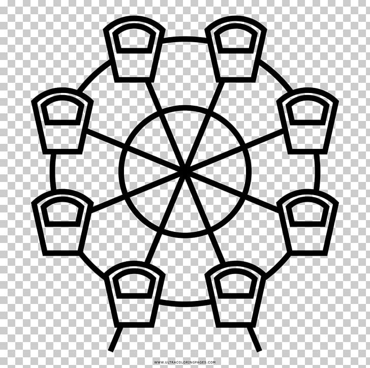 Ferris Wheel Drawing PNG, Clipart, Area, Black And White, Circle, Coloring Book, Drawing Free PNG Download