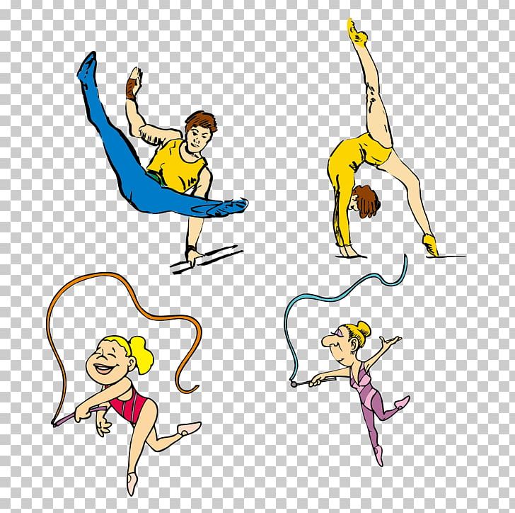 Gymnastics Logo PNG, Clipart, Area, Art, Artwork, Cartoon, Collection Free PNG Download