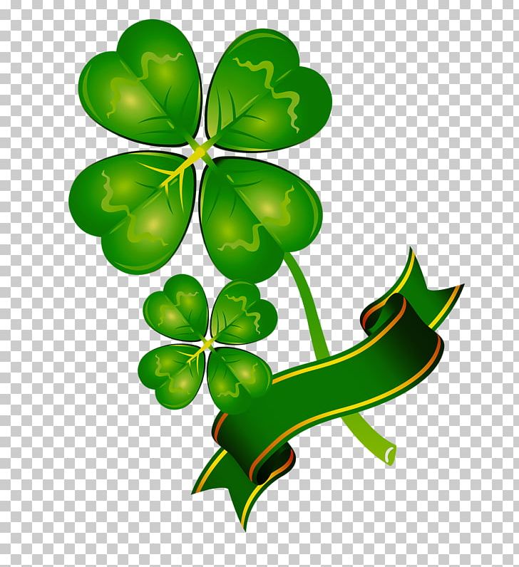 Four-leaf Clover Happiness Luck PNG, Clipart, Branch, Clover, Flora, Flowering Plant, Flowers Free PNG Download
