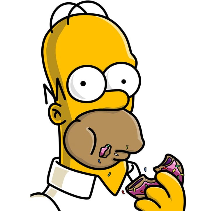 Homer Simpson Bart Simpson Moe Szyslak Donuts Desktop PNG, Clipart, Area, Artwork, Bart Simpson, Beak, Bird Free PNG Download