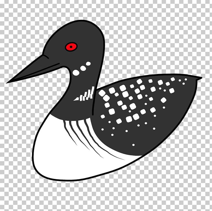 Duck Bird Common Loon PNG, Clipart, Beak, Bird, Black And White, Clip Art, Common Loon Free PNG Download