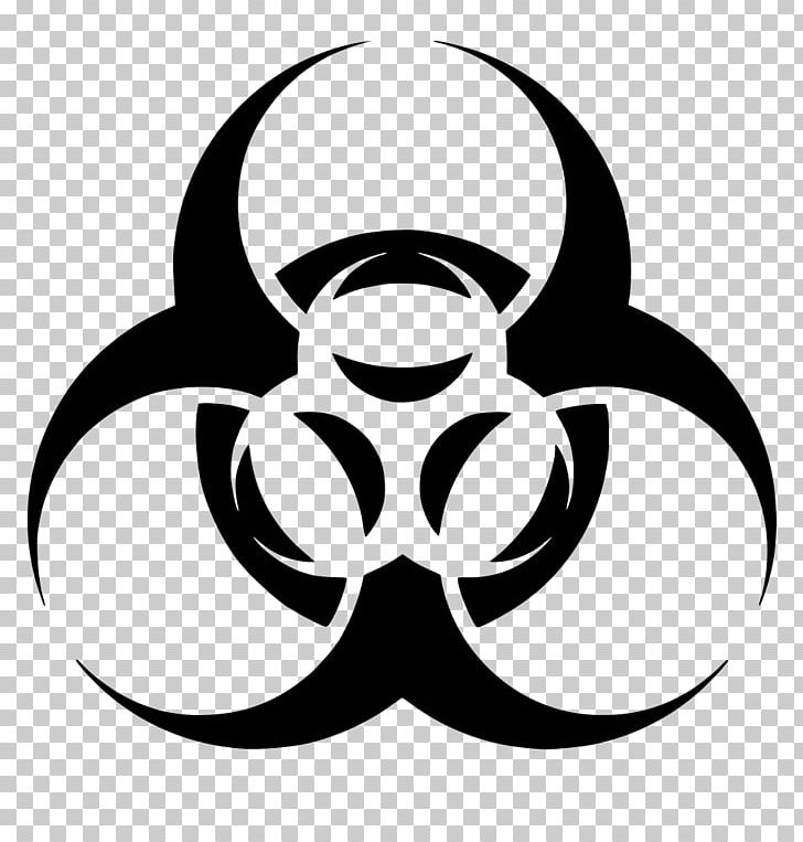 Biological Hazard Symbol Sign PNG, Clipart, Artwork, Biological Hazard, Black, Black And White, Circle Free PNG Download