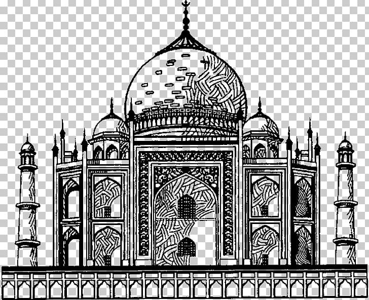 Taj Mahal Drawing Wonders Of The World Mausoleum PNG, Clipart, Agra, Ancient Roman Architecture, Arch, Basilica, Building Free PNG Download