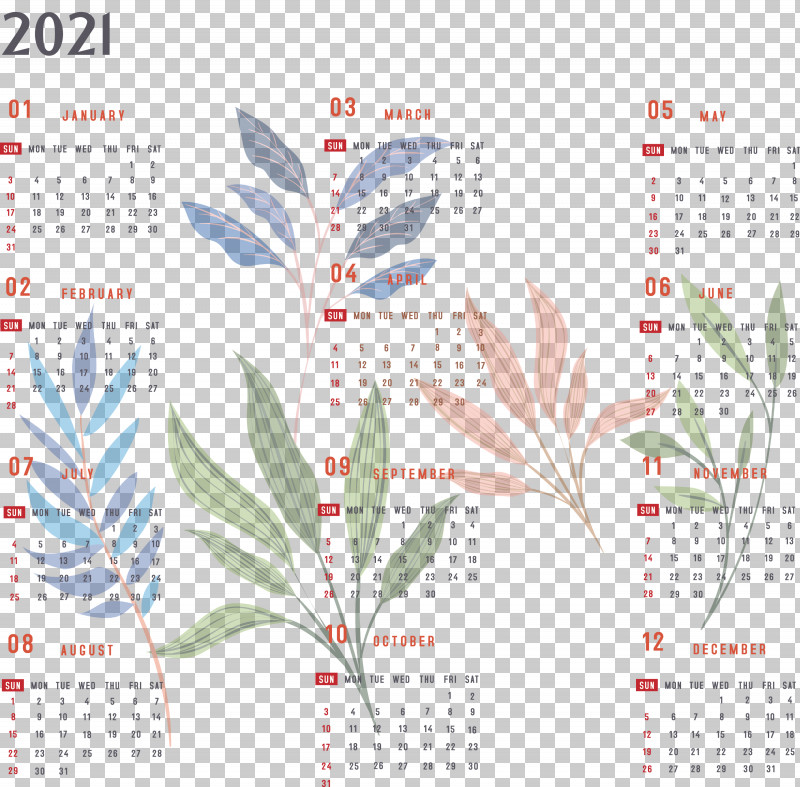 Year 2021 Calendar Printable 2021 Yearly Calendar 2021 Full Year Calendar PNG, Clipart, 2021 Calendar, Landscape, Royaltyfree, Year 2021 Calendar Free PNG Download