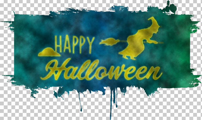 Happy Halloween PNG, Clipart, Happy Halloween, Logo, M, Microsoft Azure, Teal Free PNG Download