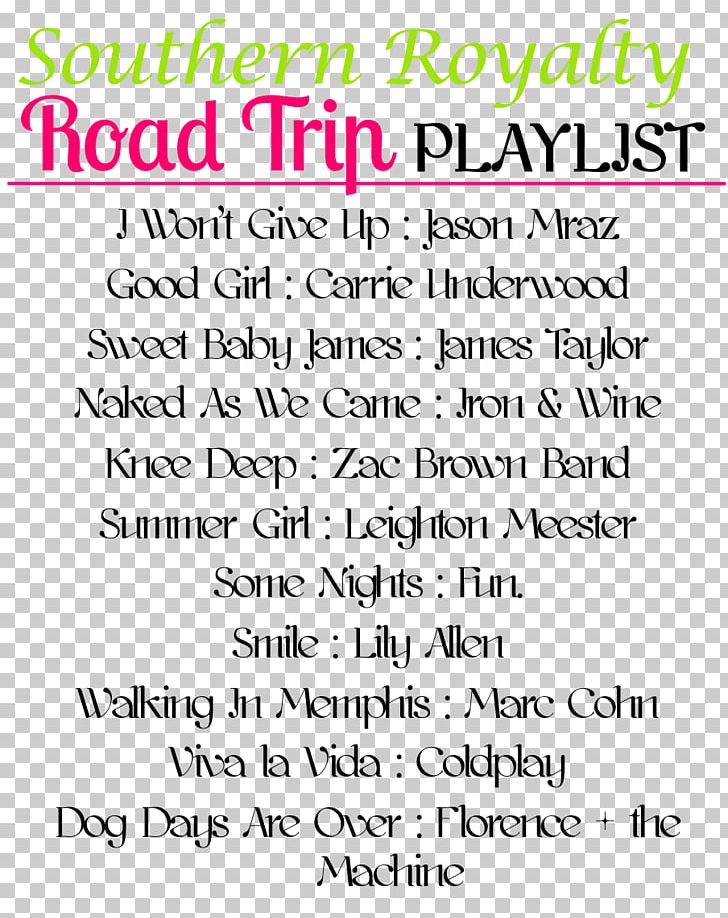 Road Trip Song Travel Playlist Thompson Square PNG, Clipart, Area, Bag, Calligraphy, Country Music, Handwriting Free PNG Download