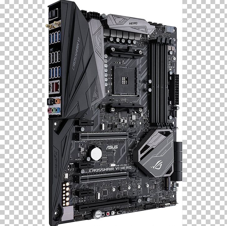 Socket AM4 ASUS ROG CROSSHAIR VI HERO DDR4 SDRAM ATX Motherboard PNG, Clipart, Advanced Micro Devices, Am 4, Amd Crossfirex, Asus, Atx Free PNG Download