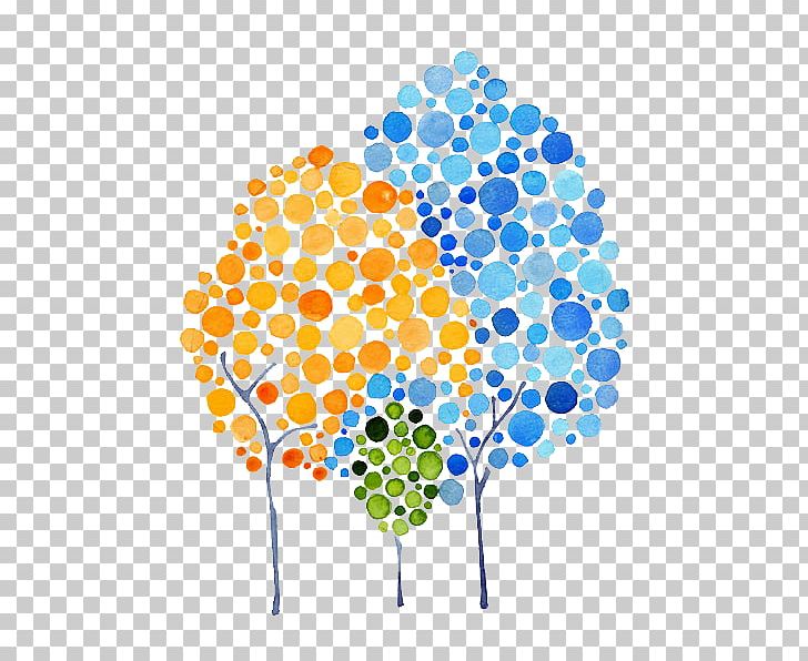 Watercolor Painting Artist Work Of Art PNG, Clipart, Area, Art, Artist, Blue, Blue Tree Free PNG Download