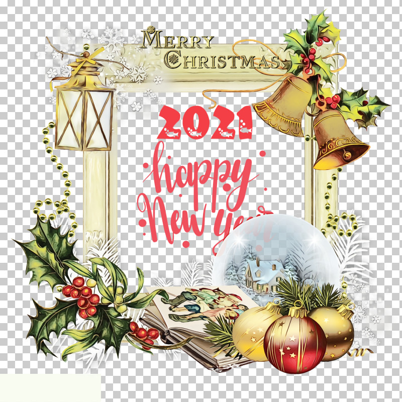 Picture Frame PNG, Clipart, 2021 Happy New Year, 2021 New Year, Cartoon, Christmas Day, Drawing Free PNG Download