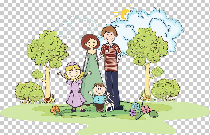Cartoon Sharing Plant PNG, Clipart, Cartoon, Family Day, Happy Family Day, International Family Day, Paint Free PNG Download