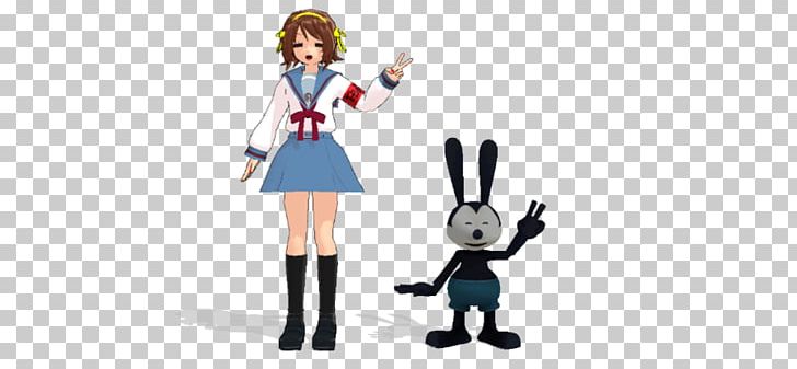 Oswald The Lucky Rabbit Epic Mickey Haruhi Suzumiya Konata Izumi Character PNG, Clipart, Art, Cartoon, Character, Clothing, Costume Free PNG Download