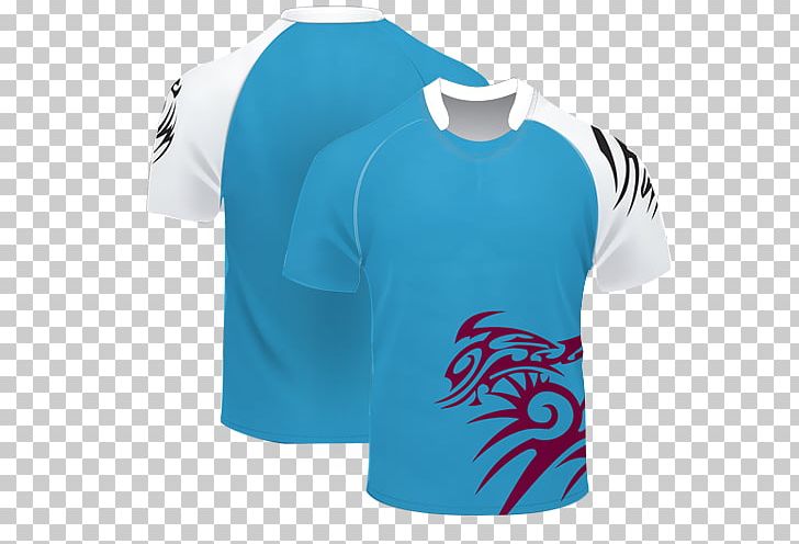 T-shirt Rugby Shirt Jersey Tracksuit PNG, Clipart, Active Shirt, American Football, Aqua, Azure, Blue Free PNG Download