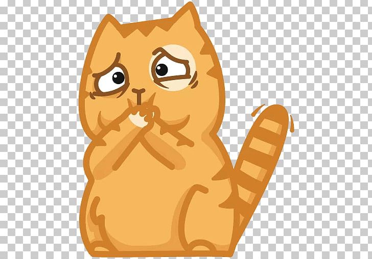 Telegram Sticker Peach Спотти VKontakte PNG, Clipart, Carnivoran, Cat, Cat Like Mammal, Dog Like Mammal, Emoji Free PNG Download