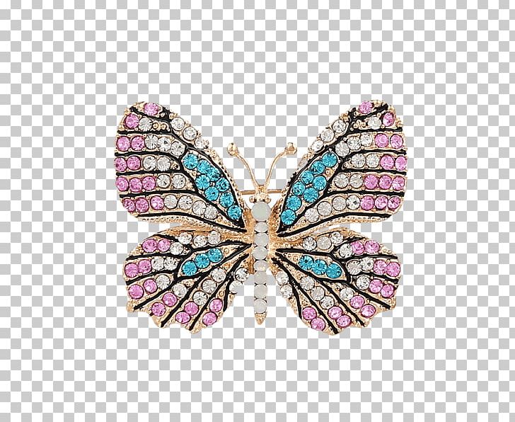 Brooch Butterfly Earring Jewellery Imitation Gemstones & Rhinestones PNG, Clipart, Anklet, Bijou, Brooch, Brush Footed Butterfly, Butterfly Free PNG Download
