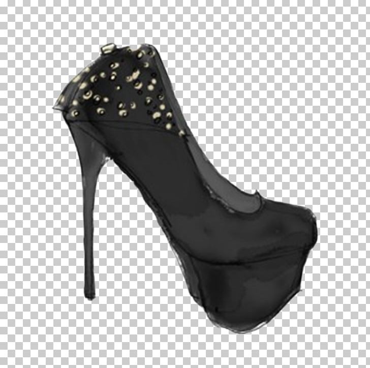 High-heeled Footwear Shoe Designer Illustration PNG, Clipart, Accessories, Background Black, Black, Black Background, Black Hair Free PNG Download