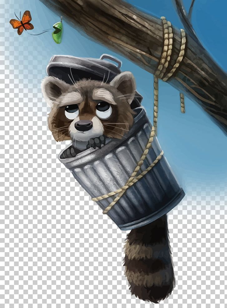 Raccoon Painting Drawing Illustration PNG, Clipart, Animal, Animals, Bears, Bear Vector, Branch Free PNG Download