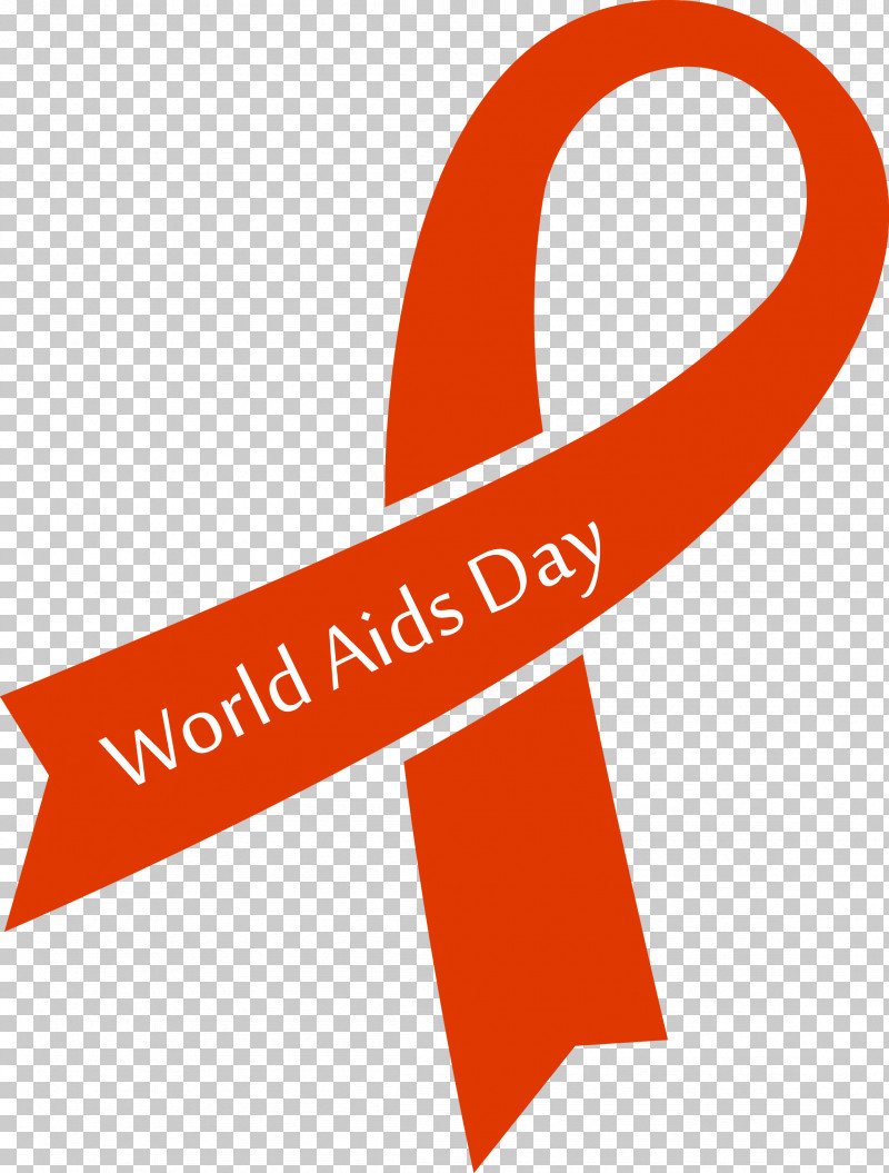 World Aids Day PNG, Clipart, Line, Logo, Orange, Text, World Aids Day Free PNG Download
