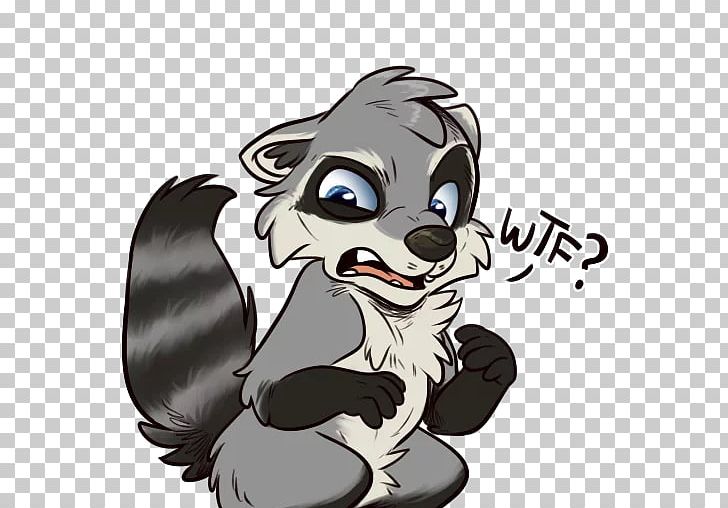 Dog Sticker Raccoons Telegram Bear PNG, Clipart, Animals, Bear, Carnivoran, Cartoon, Character Free PNG Download