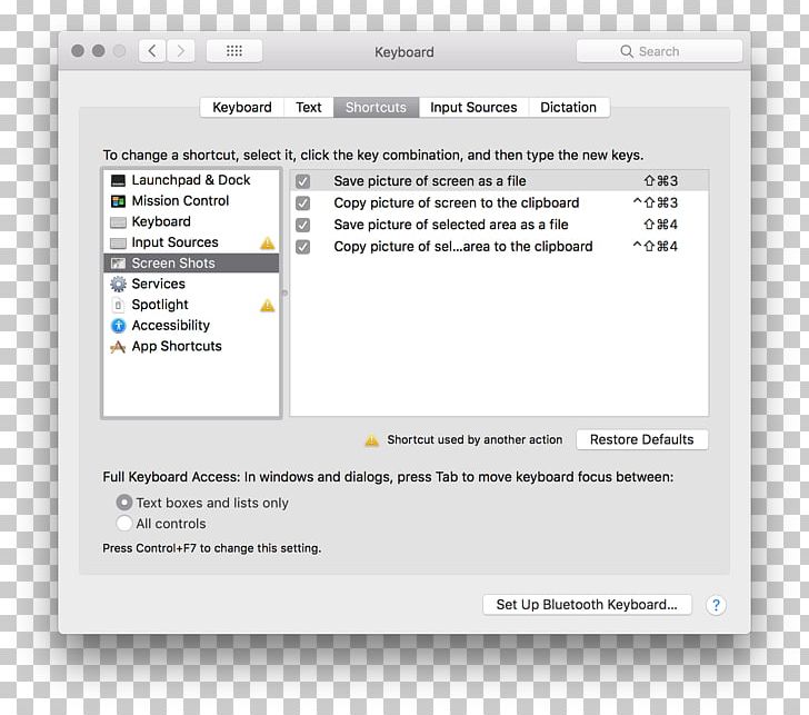 macbook screenshot command