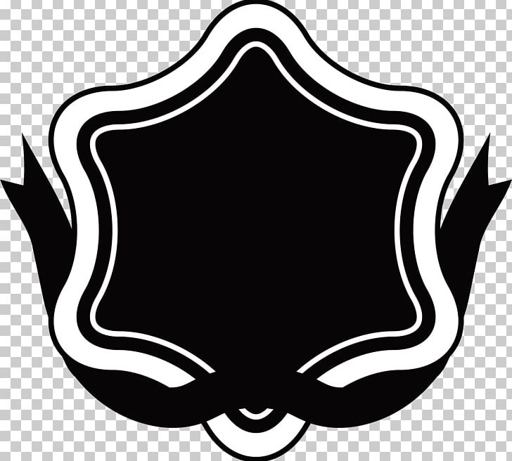 Ribbon Label Logo PNG, Clipart, Arc, Artwork, Black, Black And White, Black Star Free PNG Download
