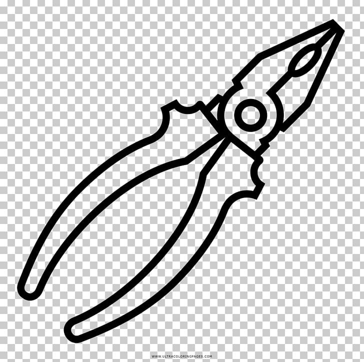 Drawing Coloring Book Black And White Pliers PNG, Clipart, Art, Artwork, Beak, Black, Black And White Free PNG Download