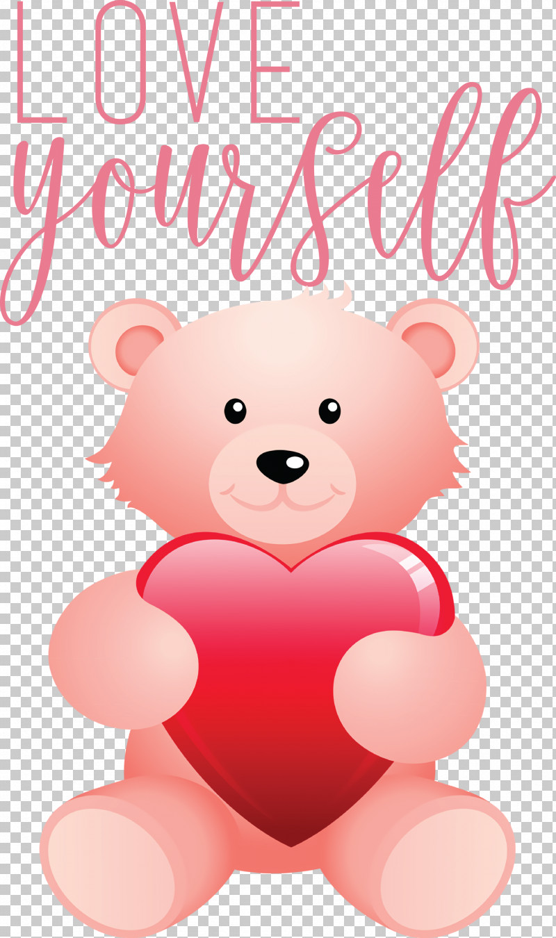 Love Yourself Love PNG, Clipart, Bears, Biology, Cartoon, Heart, Love Free PNG Download