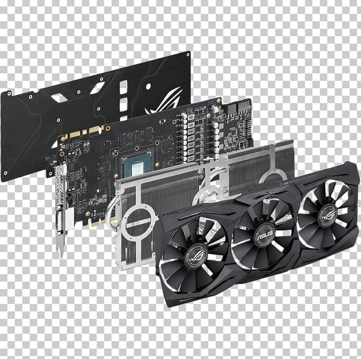 Graphics Cards & Video Adapters 英伟达精视GTX 1080 GeForce Republic Of Gamers PNG, Clipart, Asus, Computer, Computer Cooling, Desktop Computers, Digital Visual Interface Free PNG Download