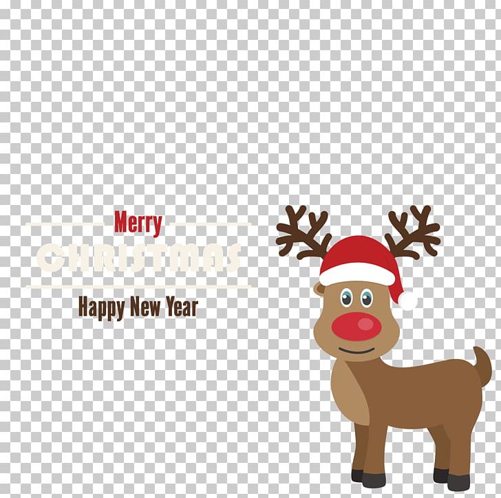 Santa Clauss Reindeer Rudolph Christmas Card PNG, Clipart, Carnivoran, Christmas Card, Christmas Decoration, Christmas Frame, Christmas Lights Free PNG Download