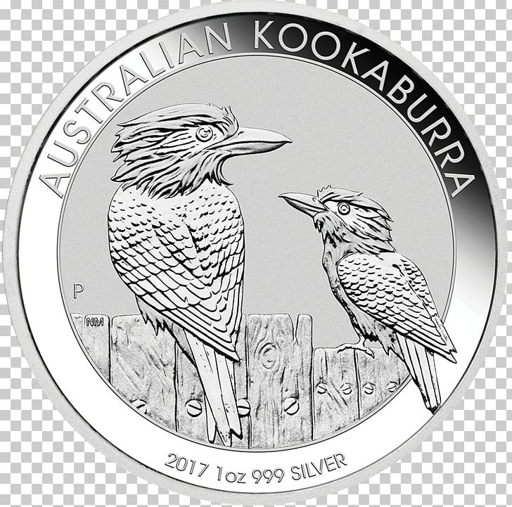 Perth Mint Laughing Kookaburra Australian Silver Kookaburra Bullion Coin Gold PNG, Clipart, Australia, Australian Silver Kookaburra, Beak, Bird, Black And White Free PNG Download