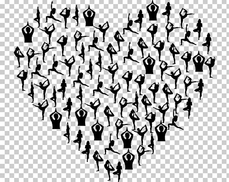 Yoga & Pilates Mats Physical Exercise Heart Yogi PNG, Clipart, Amp, Asana, Asento, Bird, Black And White Free PNG Download