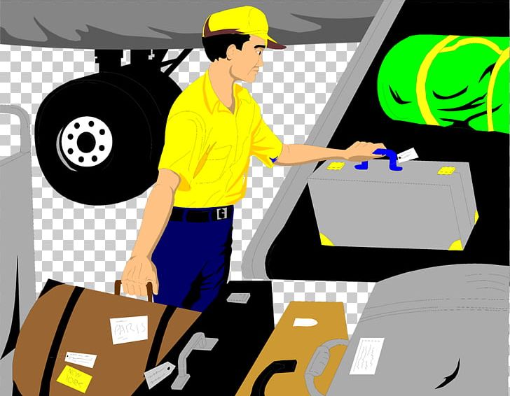 Airplane Baggage Handler PNG, Clipart, Airplane, Airport, Airport Checkin, Airport Terminal, Baggage Free PNG Download