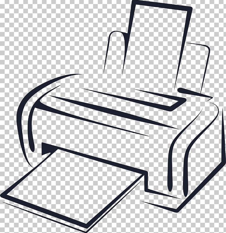 Printer Printing Photocopier PNG, Clipart, Angle, Area, Black And White, Chair, Download Free PNG Download