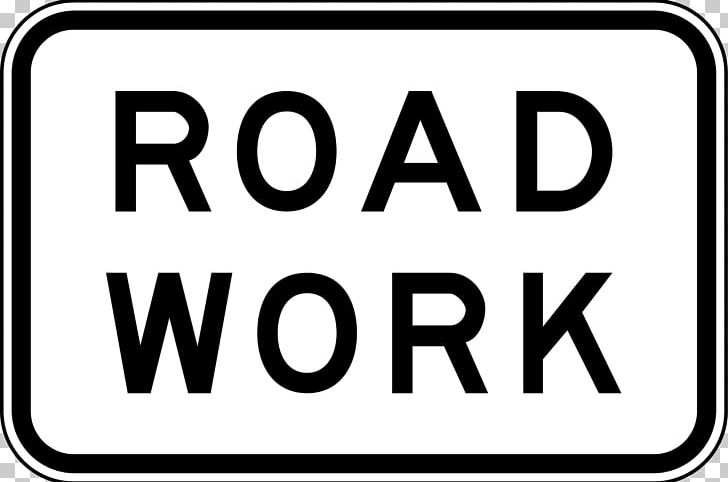 Traffic Sign Roadworks PNG, Clipart, Area, Australian Road Rules, Black And White, Brand, Detour Free PNG Download