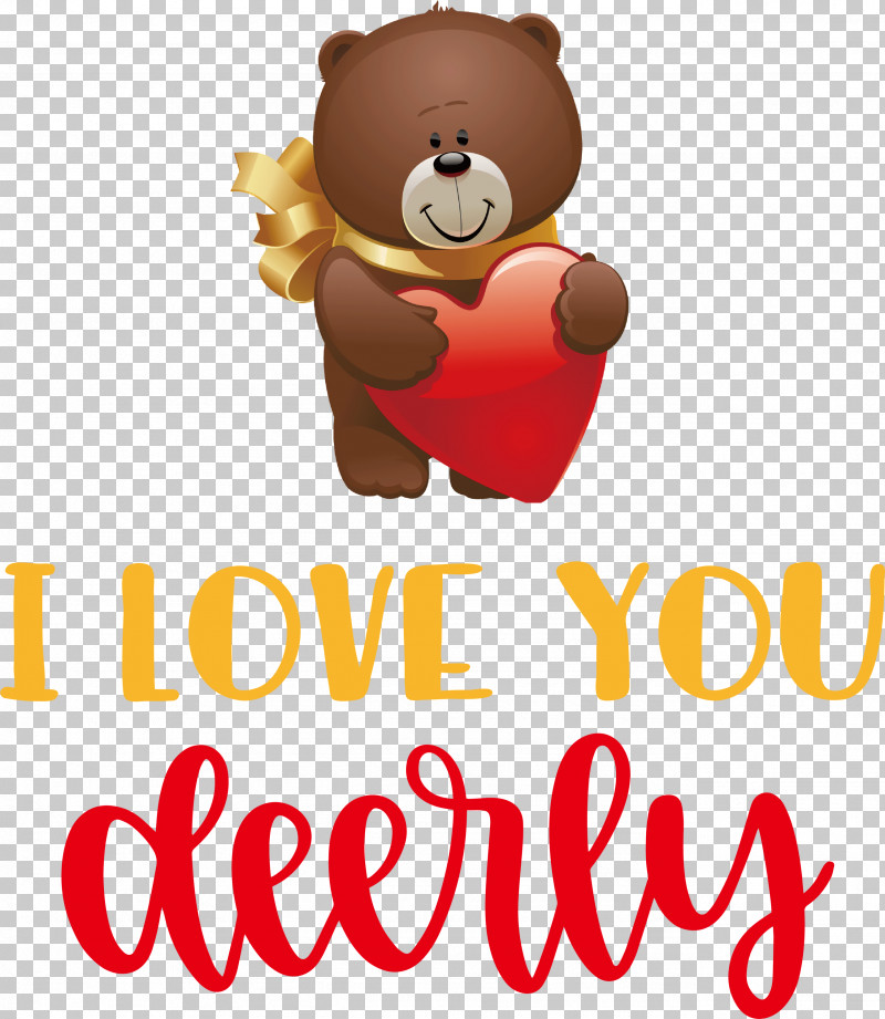 I Love You Deerly Valentines Day Quotes Valentines Day Message PNG, Clipart, Bears, Biology, Cartoon, Logo, M Free PNG Download