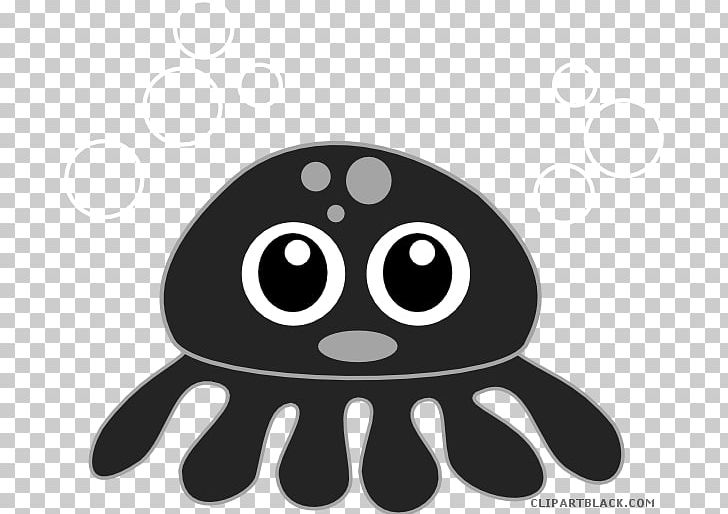 Octopus Portable Network Graphics Transparency PNG, Clipart, Animal, Black, Black And White, Cartoon, Cute Free PNG Download