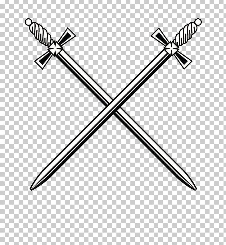 Sword Display Resolution PNG, Clipart, Angle, Art Cross, Black And White, Clip Art, Cold Weapon Free PNG Download