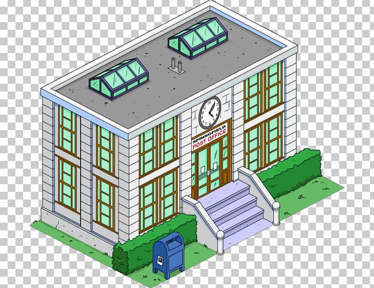 The Simpsons: Tapped Out Waylon Smithers Mayor Quimby Post Office Building PNG, Clipart, Apu Nahasapeemapetilon, Building, Elevation, Engineering, Facade Free PNG Download