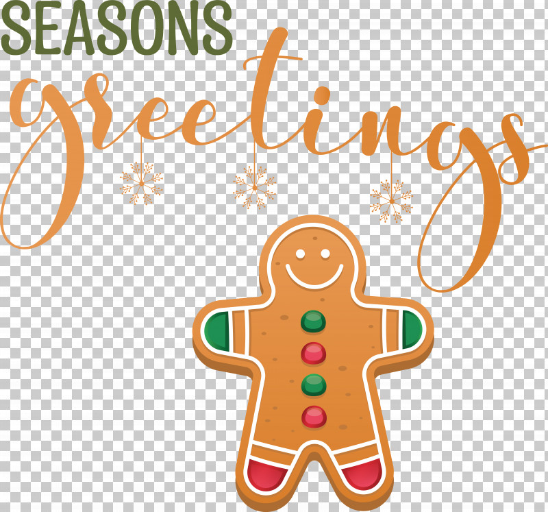 Seasons Greetings PNG, Clipart, Gingerbread, Merry Christmas, Seasons Greetings Free PNG Download