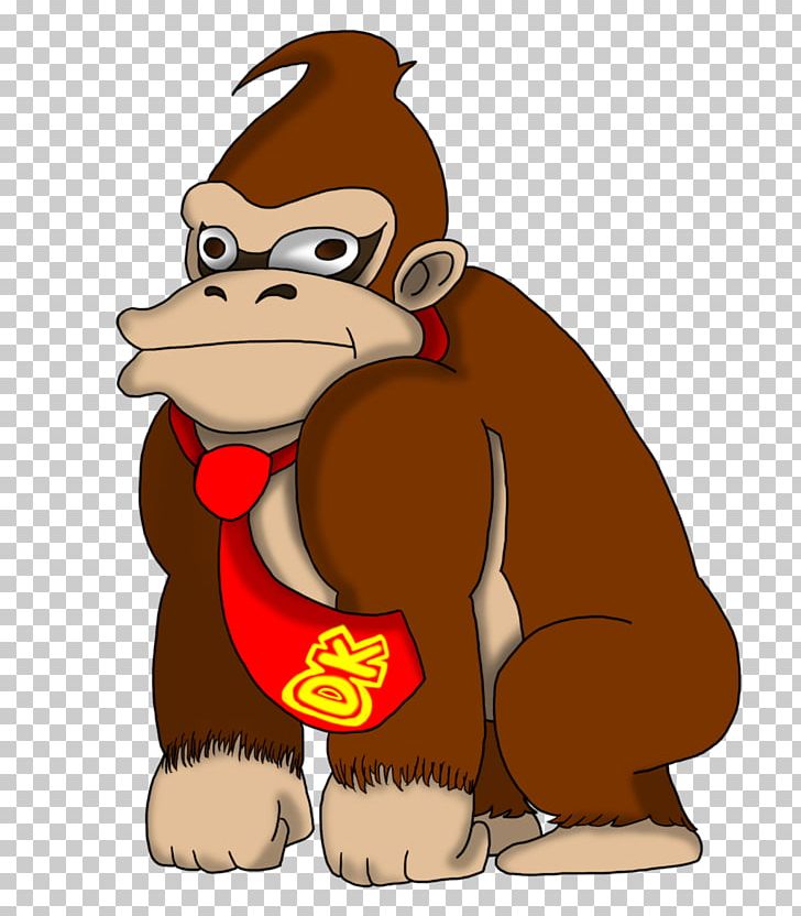 Donkey Kong Country 3: Dixie Kong's Double Trouble! Character Drawing PNG, Clipart, Bear, Carnivoran, Cartoon, Character, Dog Like Mammal Free PNG Download