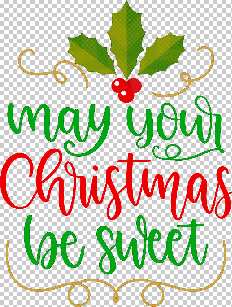 May Your Christmas Be Sweet Christmas Wishes PNG, Clipart ...