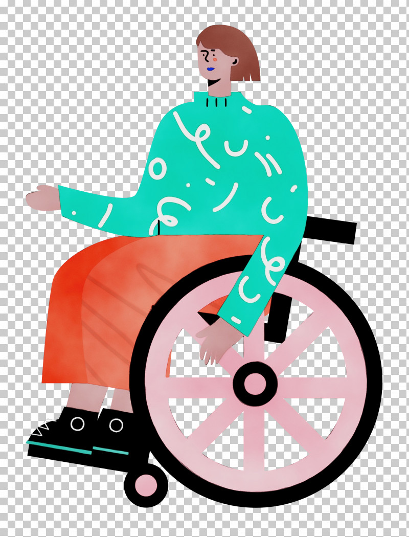 Cartoon Drawing Wheelchair Icon Logo PNG, Clipart, Cartoon, Drawing, Lady, Logo, Paint Free PNG Download