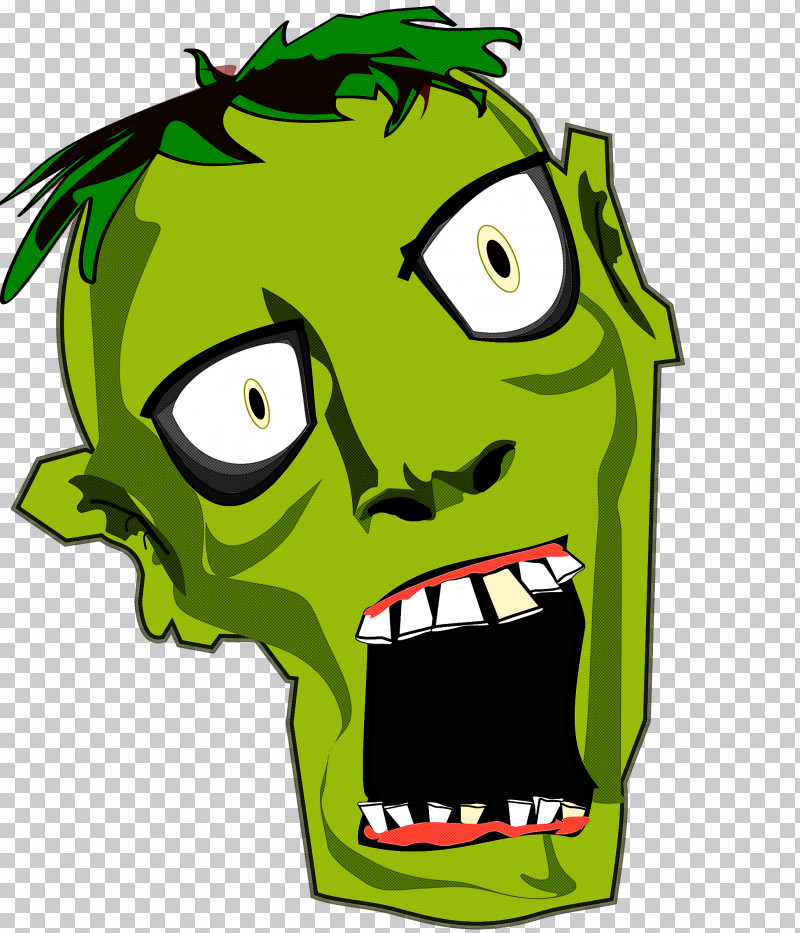 Cartoon Drawing Zombie Head Creature PNG, Clipart, Cartoon, Creature, Drawing, Head, Wall Mural Free PNG Download
