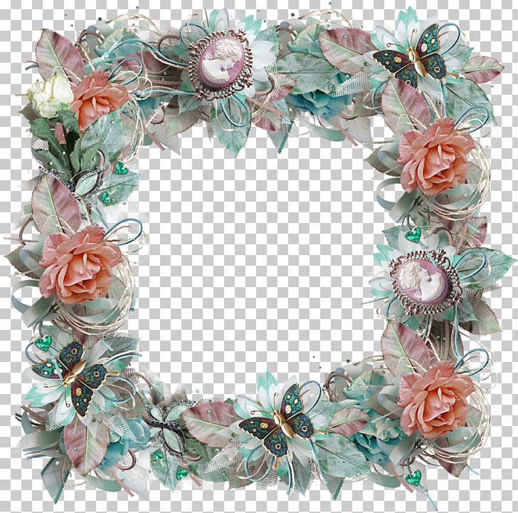 Wreath Artificial Flower Turquoise PNG, Clipart, Artificial Flower, Decor, Flower, Others, Quadros Free PNG Download