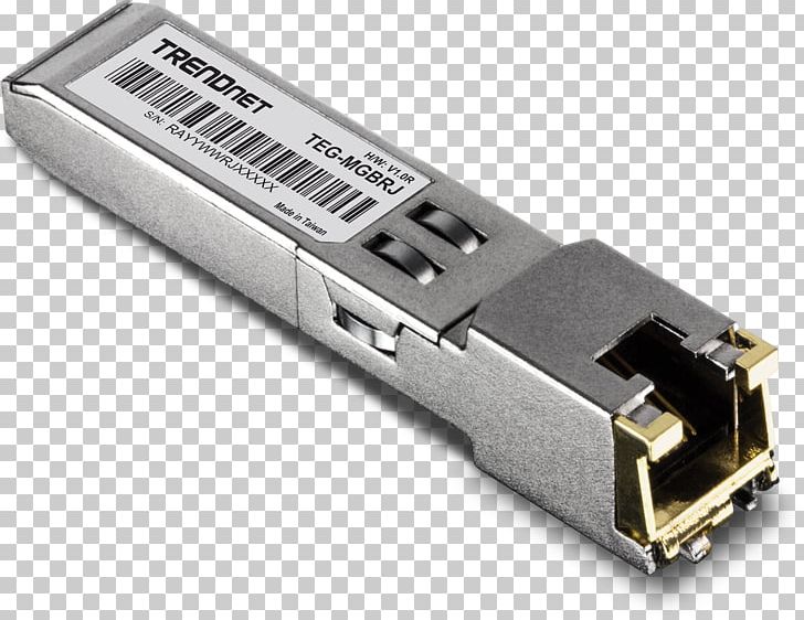 Small Form-factor Pluggable Transceiver 1000BASE-T Gigabit Ethernet Adapter PNG, Clipart, 1000 Base T, 1000baset, Adapter, Computer Network, Electrical Connector Free PNG Download