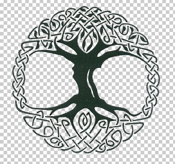 Tree Of Life Tattoo Celtic Knot Celts Celtic Sacred Trees PNG, Clipart, Area, Art, Black And White, Bone, Celtic Free PNG Download