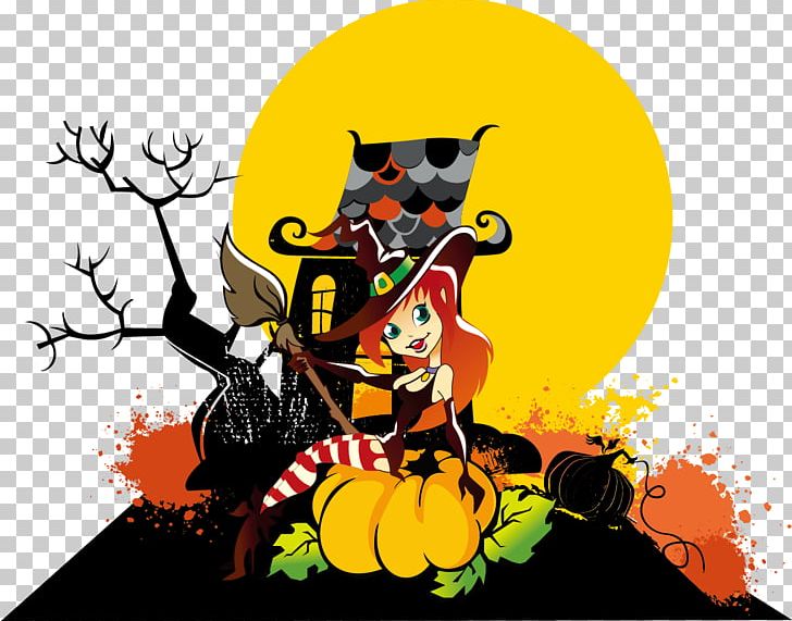 Halloween Jack-o'-lantern Euclidean PNG, Clipart, Art, Cartoon, Computer Wallpaper, Design Element, Festive Elements Free PNG Download