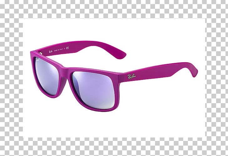 Ray-Ban Justin Classic Aviator Sunglasses Ray-Ban Wayfarer PNG, Clipart, Brands, Glasses, Lens, Magenta, Purple Free PNG Download