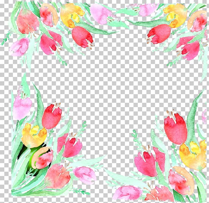 Flower Tulip Watercolor Painting PNG, Clipart, Cartoon, Cut Flowers, Euclidean Vector, Floristry, Flower Arranging Free PNG Download