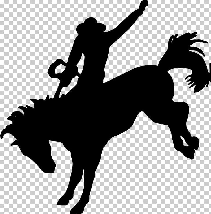 Horse Bronc Riding Bronco Bucking PNG, Clipart, Animals, Black And White, Bucking Horse And Rider, Bull Riding, Cowboy Free PNG Download