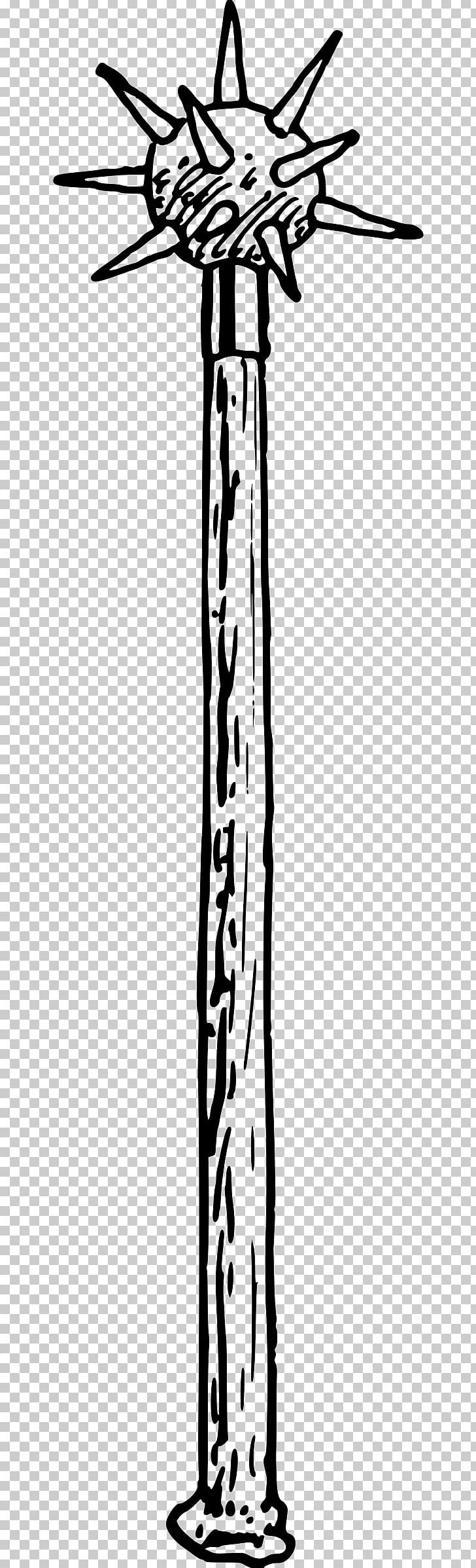 Mace Sceptre Weapon PNG, Clipart, Black And White, Branch, Club, Cold Weapon, Coloring Book Free PNG Download